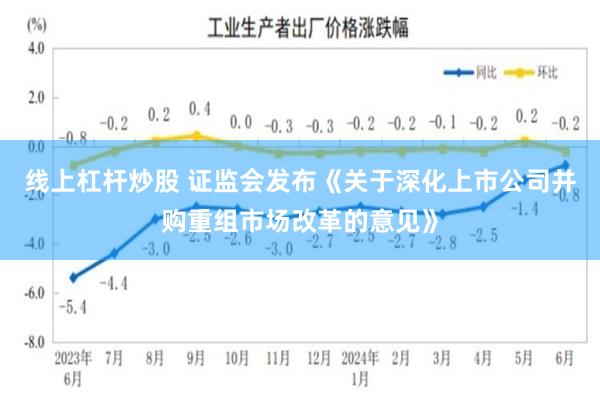 线上杠杆炒股 证监会发布《关于深化上市公司并购重组市场改革的意见》