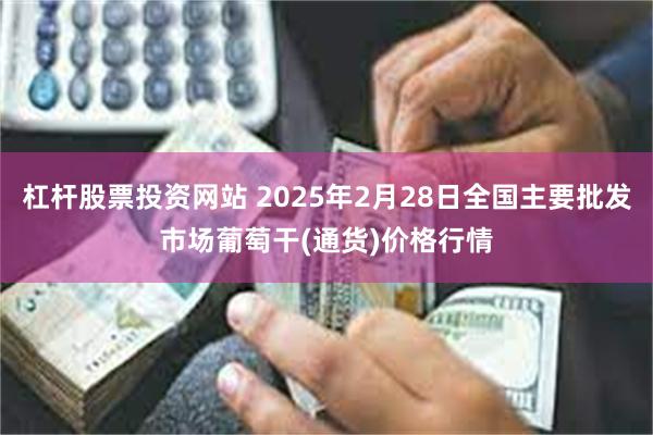 杠杆股票投资网站 2025年2月28日全国主要批发市场葡萄干(通货)价格行情