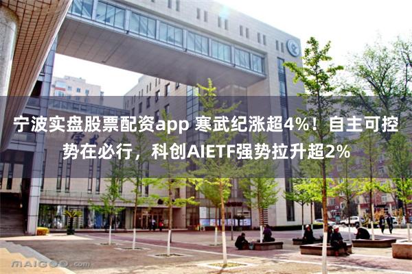 宁波实盘股票配资app 寒武纪涨超4%！自主可控势在必行，科创AIETF强势拉升超2%