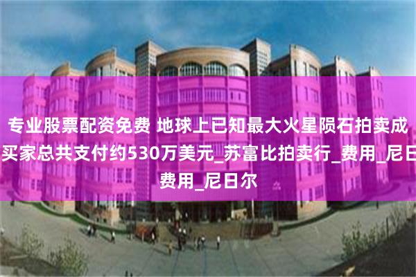 专业股票配资免费 地球上已知最大火星陨石拍卖成交 买家总共支付约530万美元_苏富比拍卖行_费用_尼日尔 专业股票配资免费 地球上已知最大火星陨石拍卖成交 买家总共支付约530万美元_苏富比拍卖行_费用_尼日尔